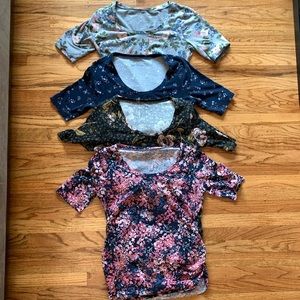 Motherhood Maternity Side Ruched Shirts, size M